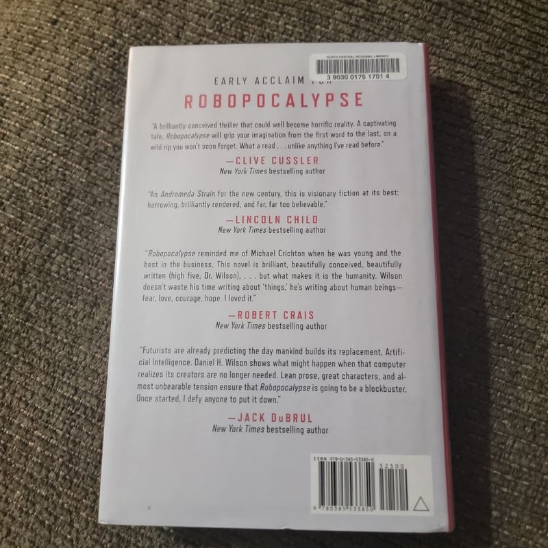 Robopocalypse (2011 First Edition) (Library Copy)