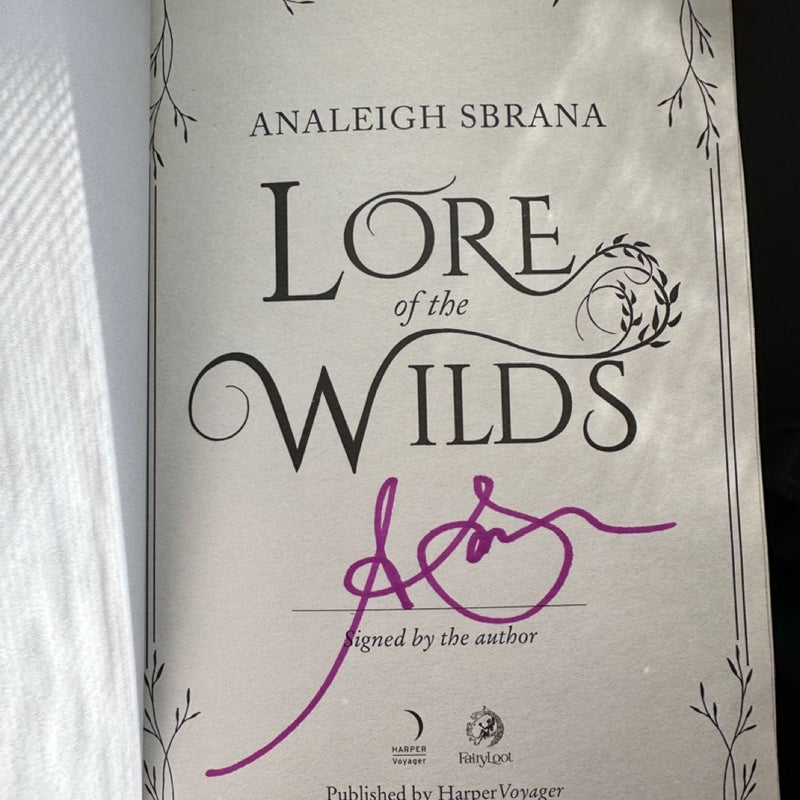 Lore of the Wilds - Signed by Author - Fairyloot Romantasy Special Edition