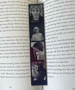 Evan Peters mini photobooth strip bookmark