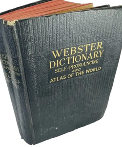 Webster's Dictionary Self-Pronouncing Atlas The Of World