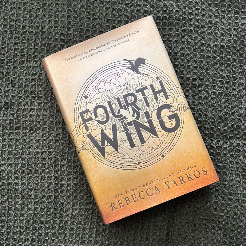 Fourth Wing 1st Edition Sprayed Edges by Rebecca Yarros, Hardcover