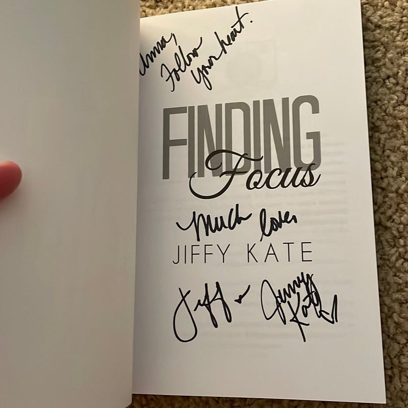 Finding Focus (OOP cover signed by both authors)