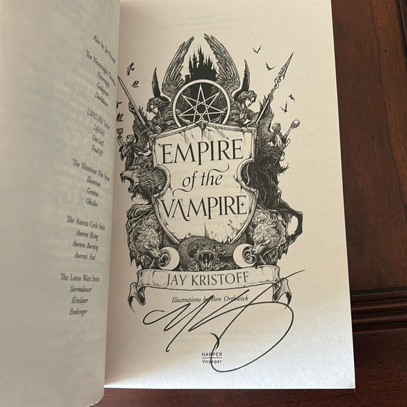 Empire of the Vampire Signed