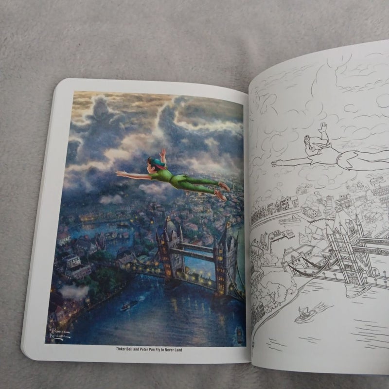 Disney Dreams Collection Thomas Kinkade Studios Coloring Book