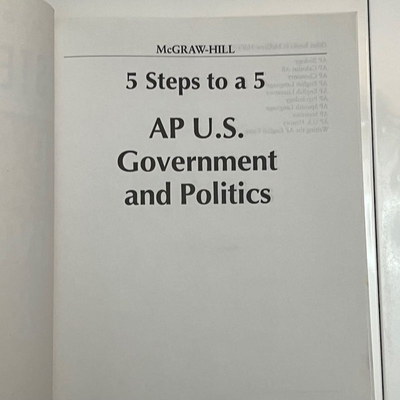 U. S. Government and Politics