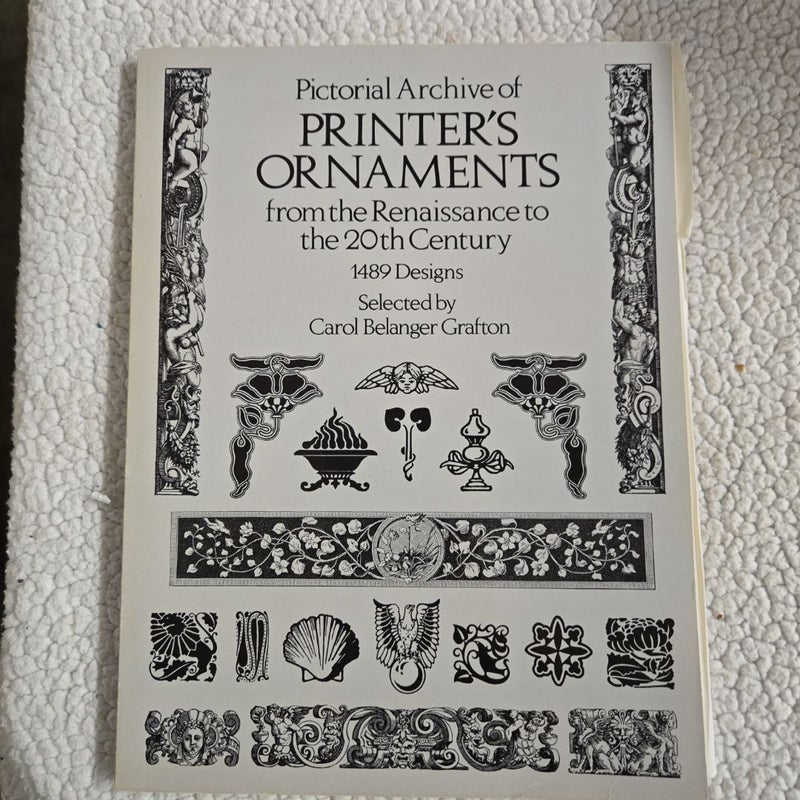 Printer's Ornaments from the Renaissance to the 20th Century