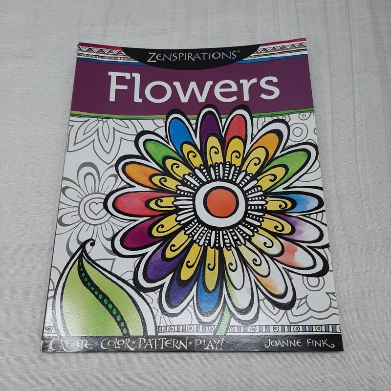 Zenspirations Coloring Book Flowers