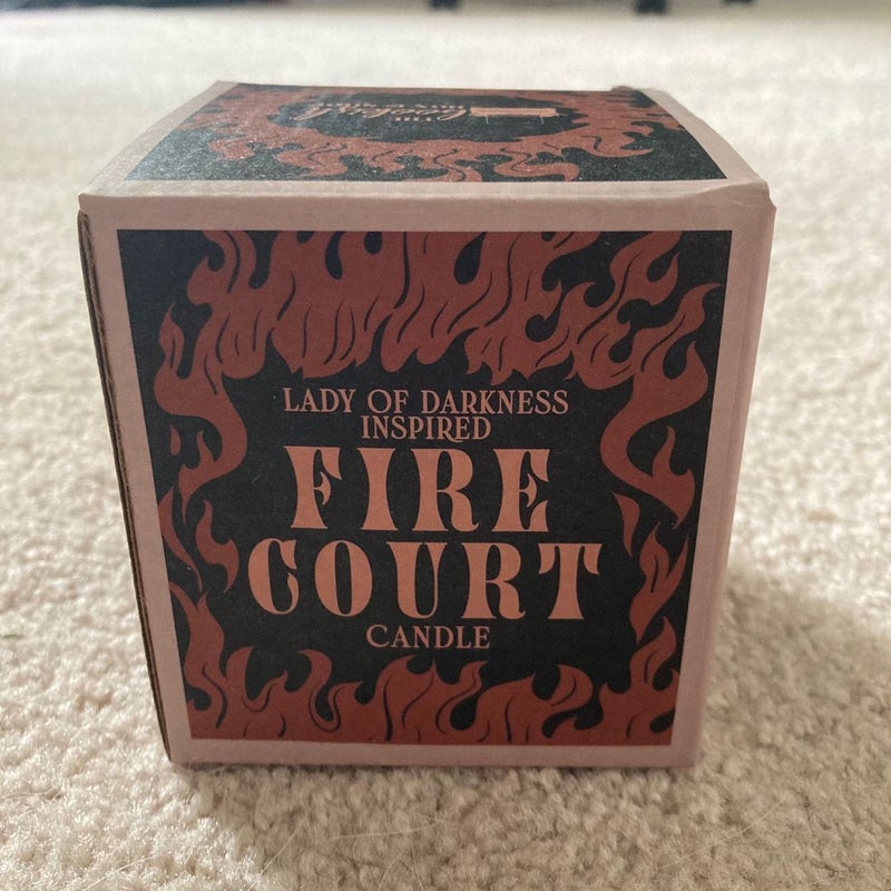 Bookishbox Lady of Darkness Fire Court Candle