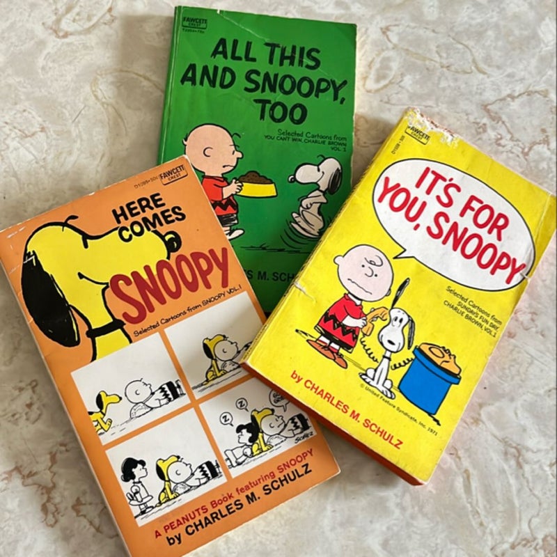 Peanuts bundle of 3 books 