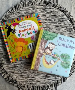 Baby's Very First Touchy-Feely Animals Play Book + Baby's First Lullabies 