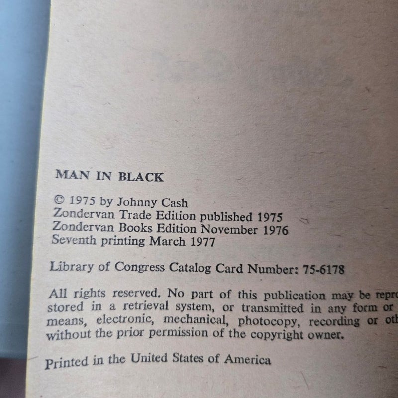 Johnny Cash Man in Black