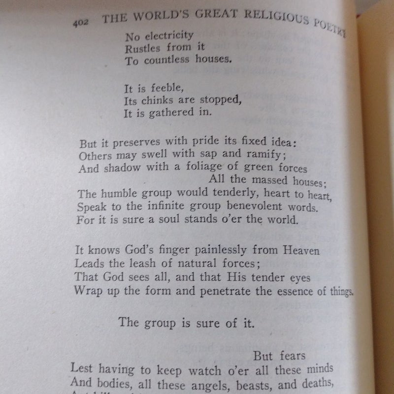 The Worlds Great Religious Poetry by Editor Caroline Miles Hill, PH.D ...