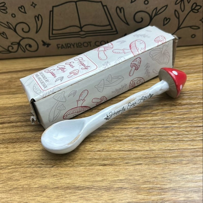 Fairyloot Oct 2023 Subscription Item Happily Ever After Mushroom Ceramic Spoon