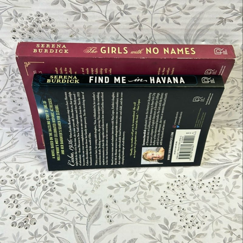 Find Me in Havana & The Girls with No Names Paperback Bundle