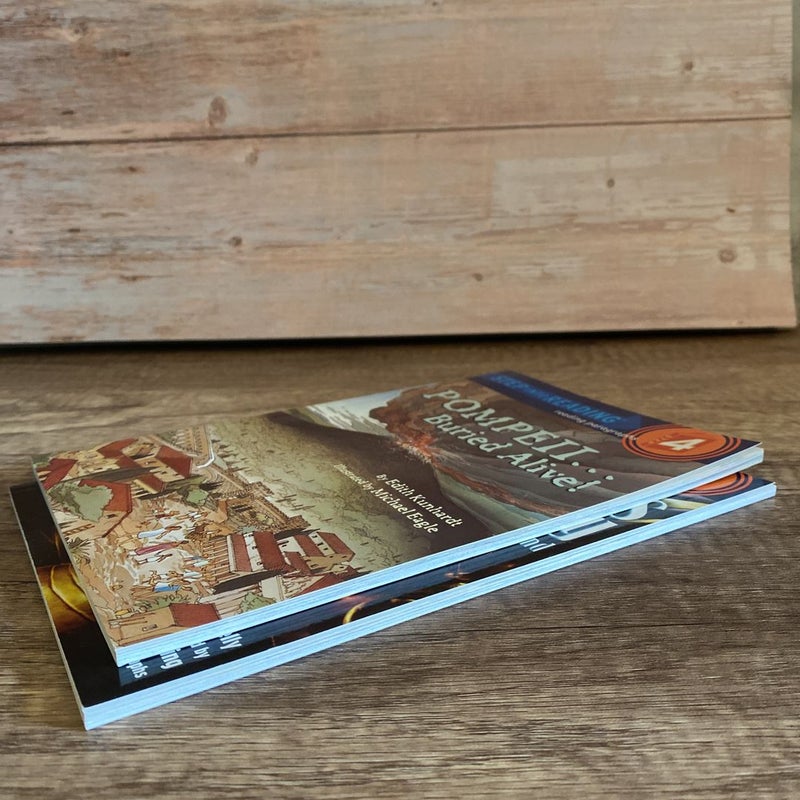 Step Into Reading Step 4 Bundle of 2: Pompeii…Buried Alive + Tut’s Mummy Lost..and Found