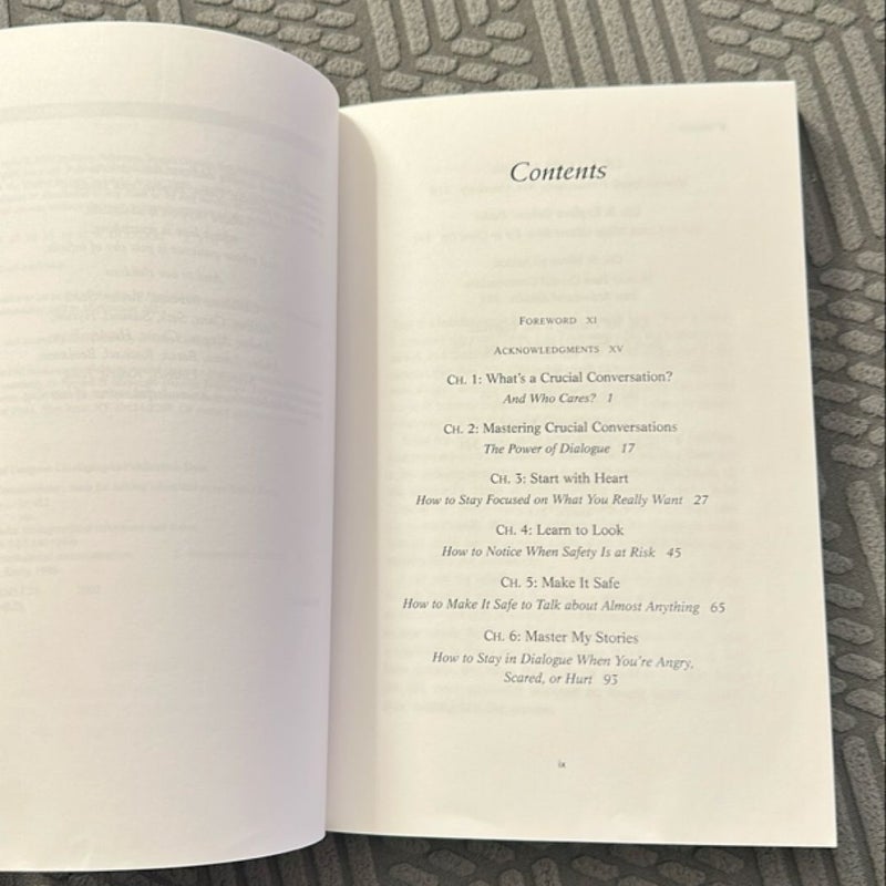 Crucial Conversations Tools for Talking When Stakes Are High, Second Edition