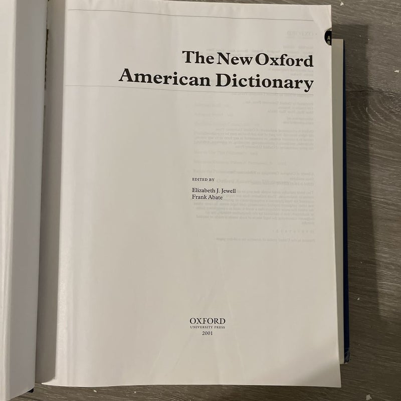 The New Oxford American Dictionary