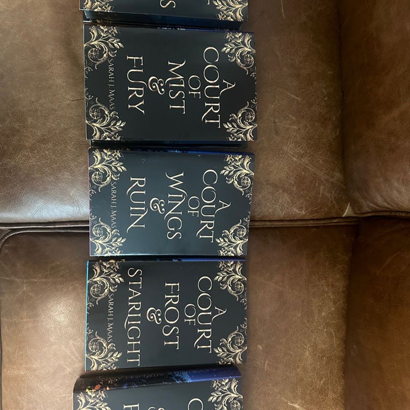 ACOTAR series special edition signed with sprayed edges