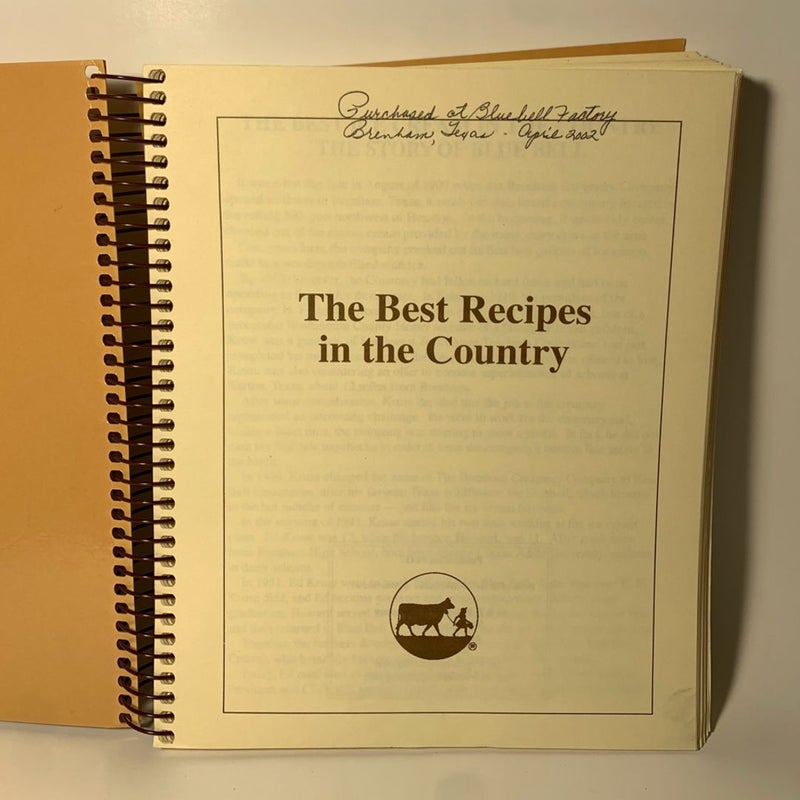 The Best Recipes in the Country (Blue Bell Cookbook)