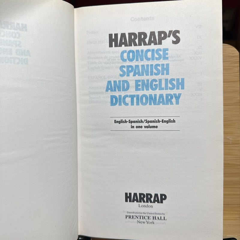 Harrap's Concise Spanish Dictionary 