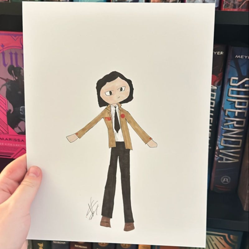 Hand drawn Loki print