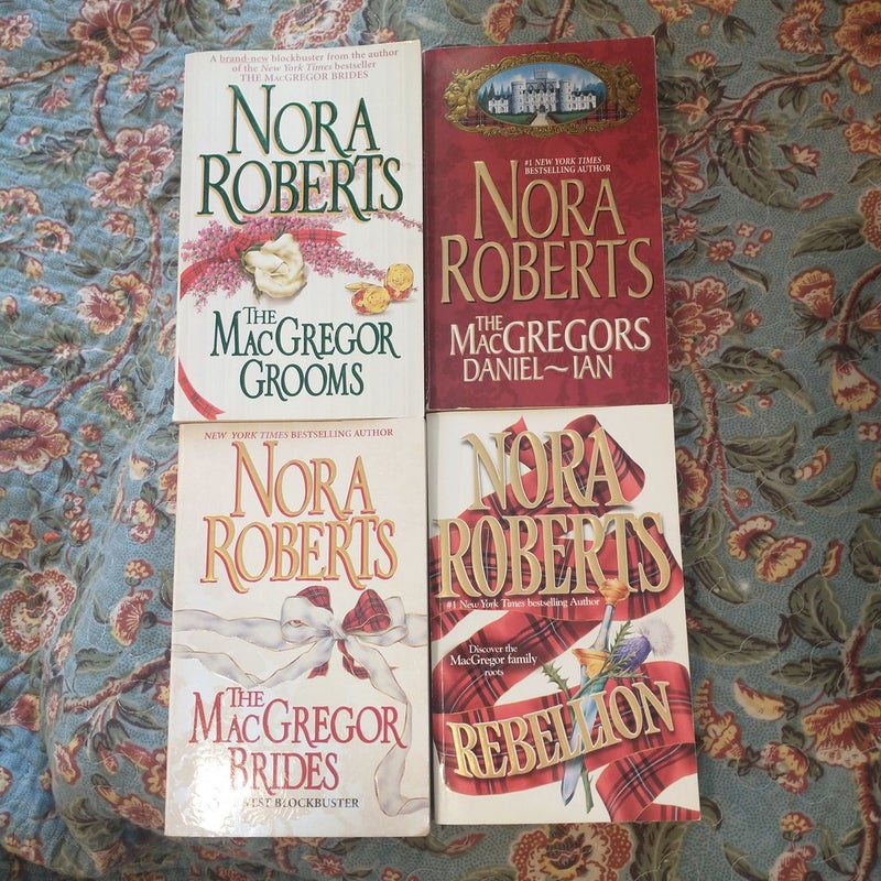 Nora Roberts -- Bundle of 4 MacGregor Books 