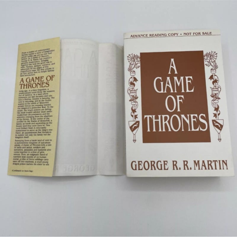 A Game of Thrones: ARC (Advanced Reading Copy)