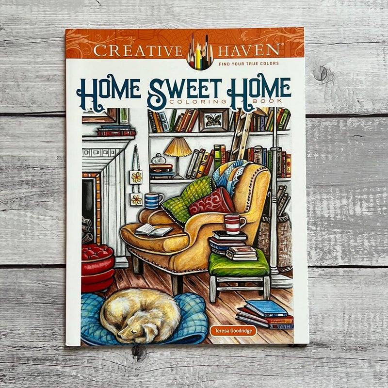 Creative Haven Home Sweet Home Coloring Book