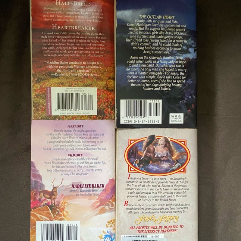 4 Madeline Baker Romance Paperback Books