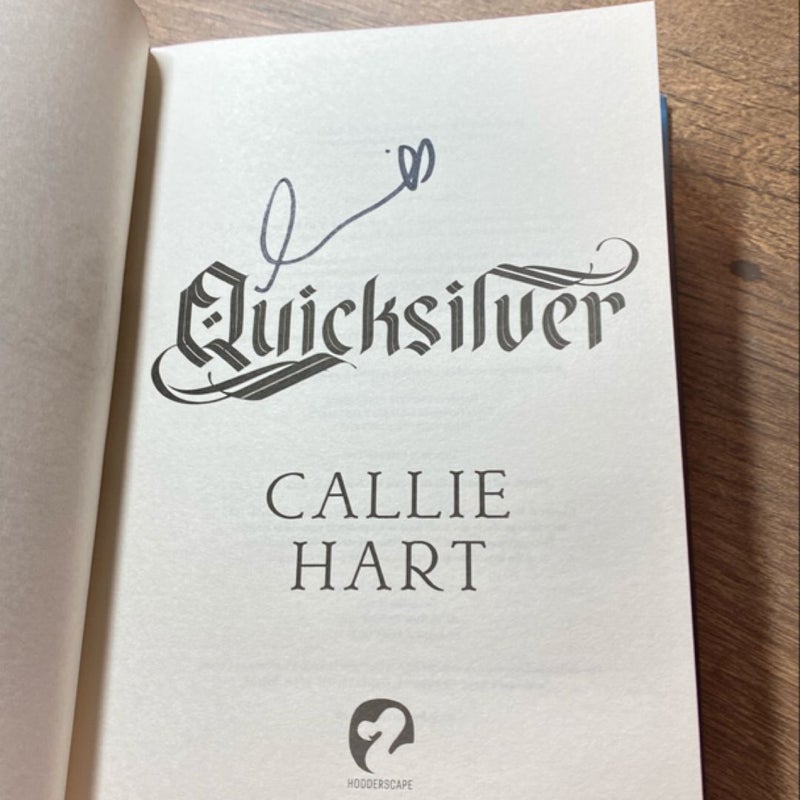 Quicksilver - Signed Waterstones Exclusive edition. (Please read description) 