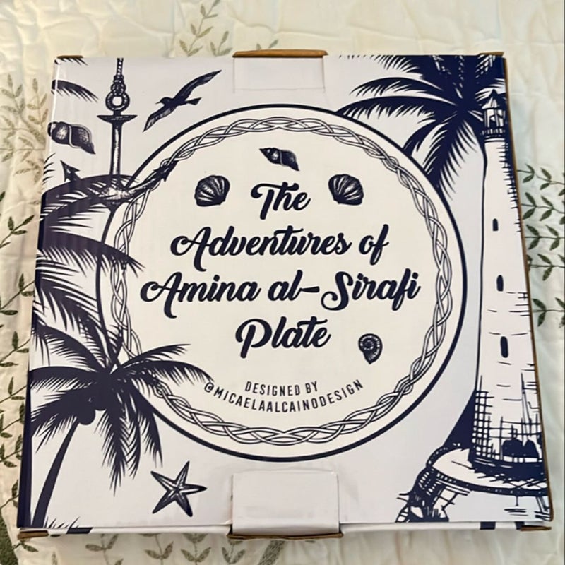 The Adventures of Amina Al-Sirafi plate