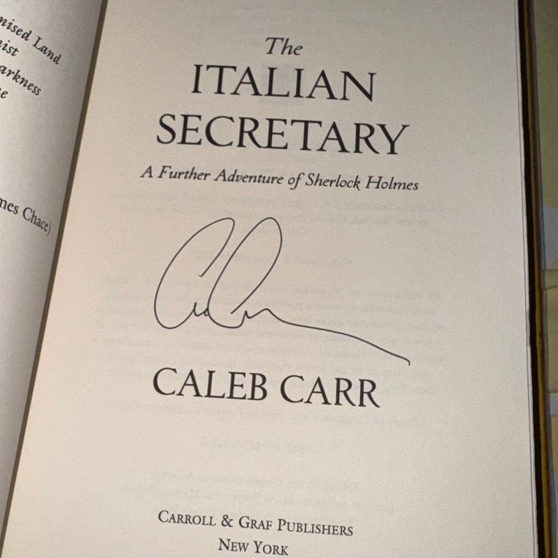 THE ITALIAN SECRETARY SIGNED 