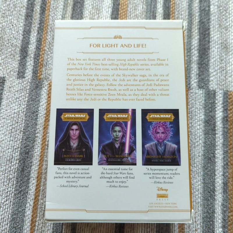 Star Wars: the High Republic: Light of the Jedi YA Trilogy Paperback Box Set