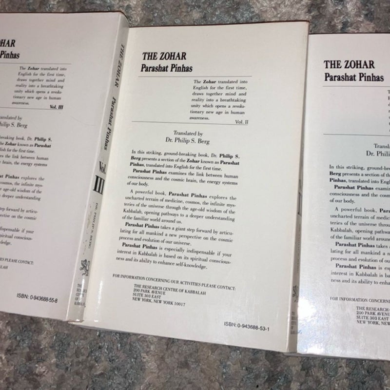 The Zohar Parashat Pinchas I, 2, 3