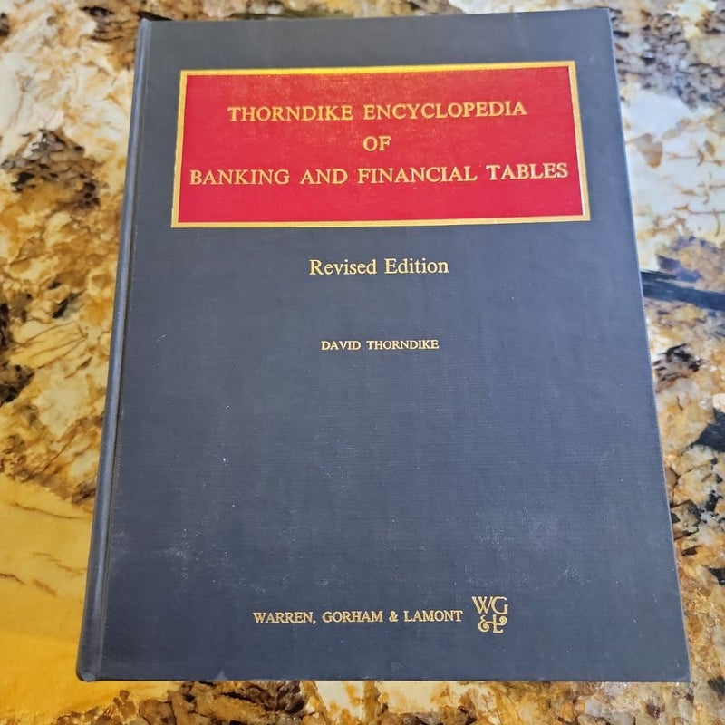 Thorndike Encyclopedia of Banking and Financial Tables