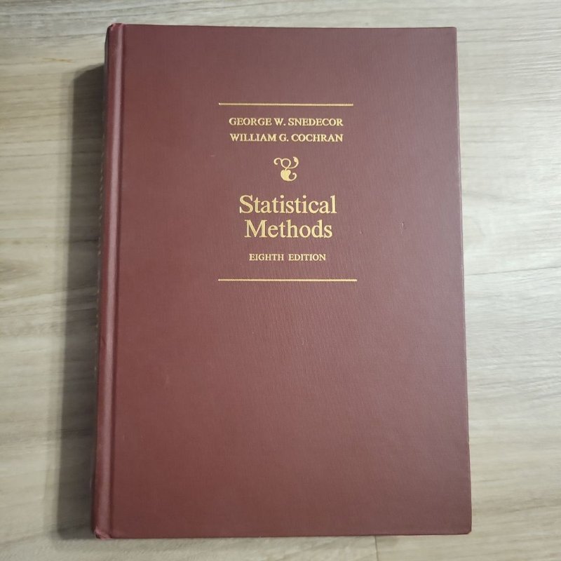 Statistical Methods by George W. Snecdecor, William G. Cochran