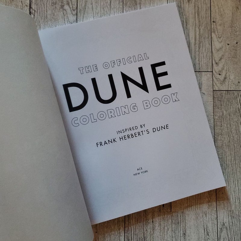 The Official Dune Coloring Book by Frank Herbert, Paperback | Pangobooks