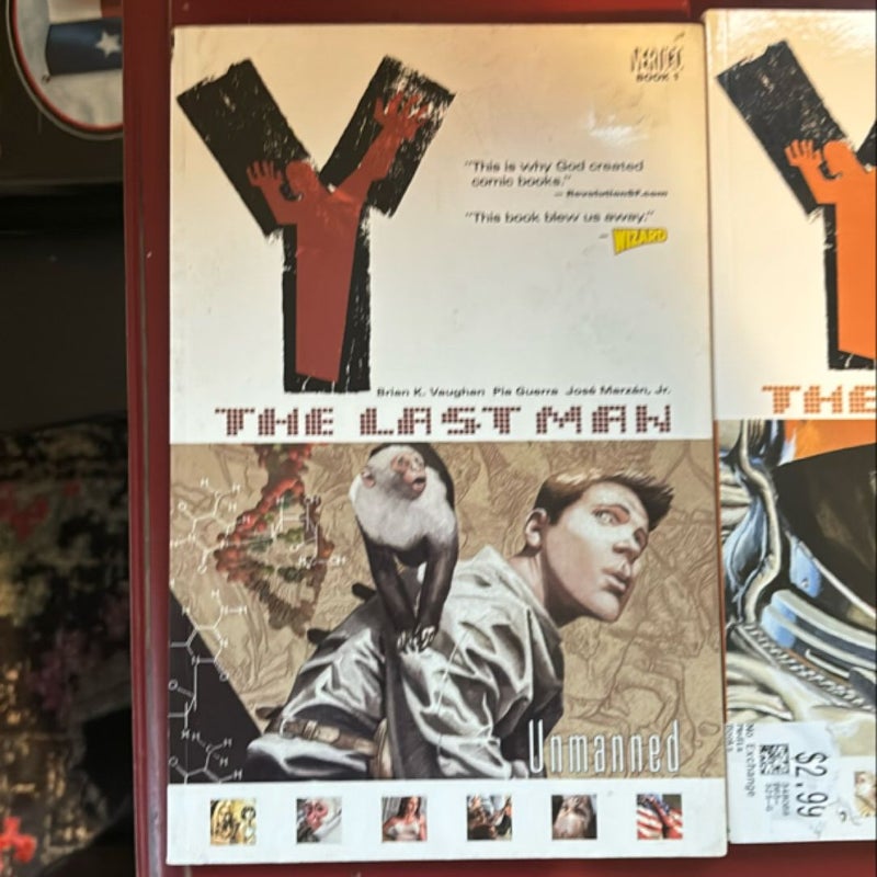 Last Y Man Lot of 4: Book 1, 3, 4, & 5 