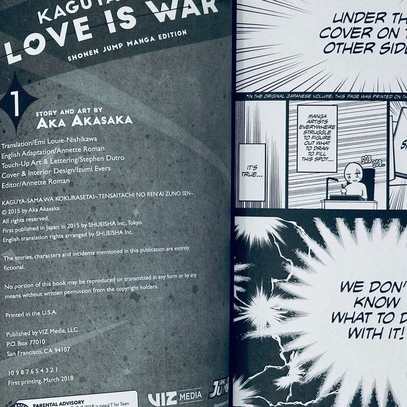 Kaguya-Sama: Love Is War, Vol. 1