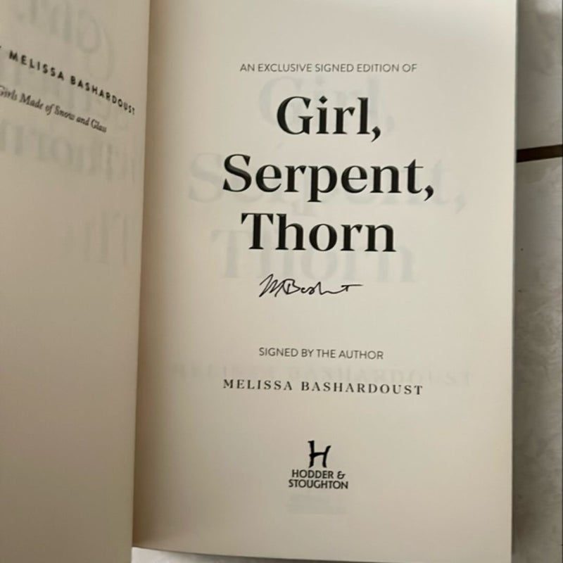 Girl, Serpent, Thorn
