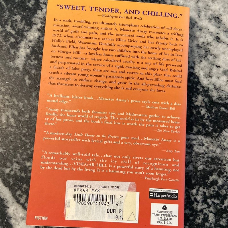 Vinegar Hill by A Ansay, Paperback Pangobooks