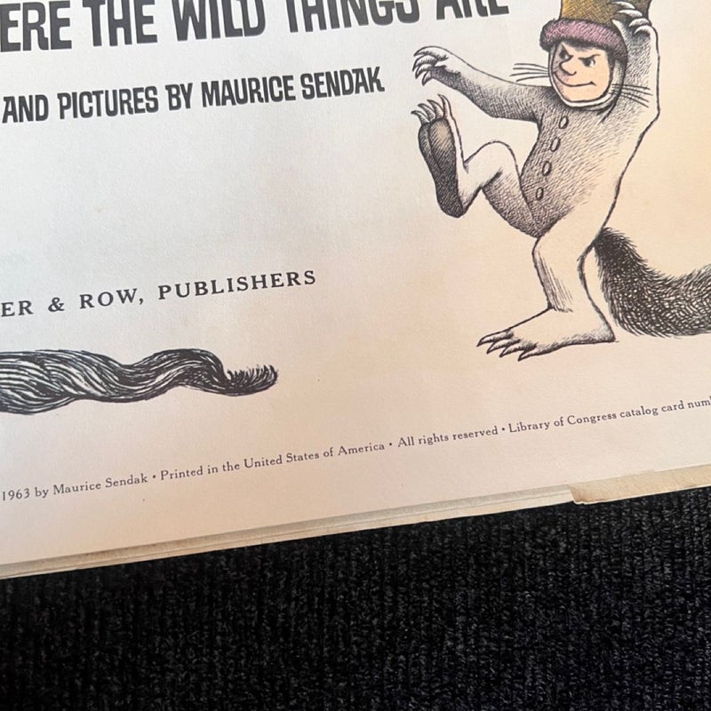 First edition: Where the wild things are 