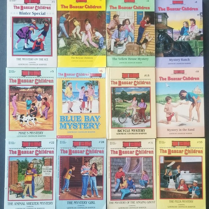 LOT OF 12 VINTAGE THE BOXCAR CHILDREN PB/HC BOOKS WARNER CHANDLER 90s SPECIAL