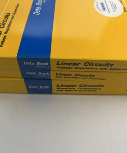 Linear Circuits Data book 3 Volume Set