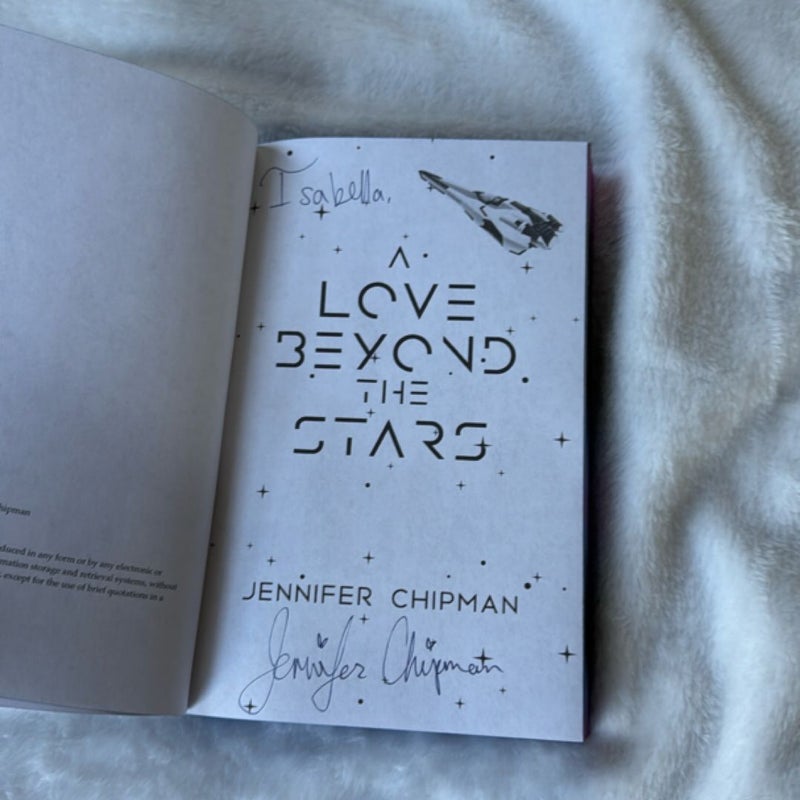 A Love Beyond the Stars - Signed with sprayed edges 