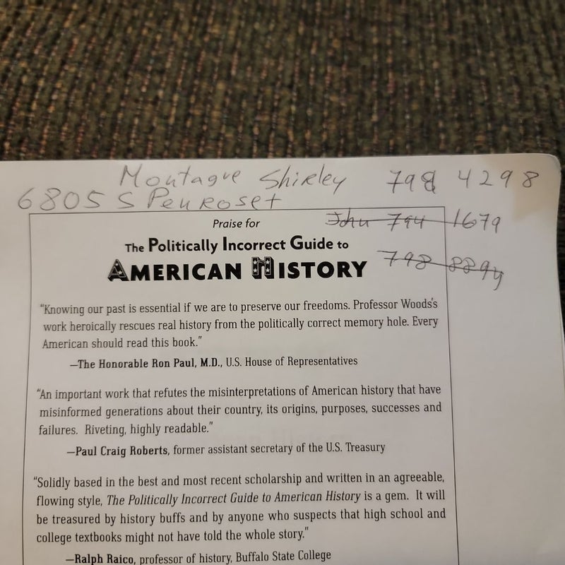 The Politically Incorrect Guide to American History