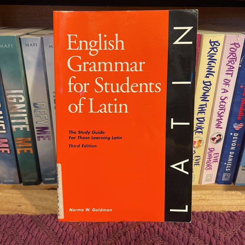 English Grammar for Students of Latin, 3rd Edition