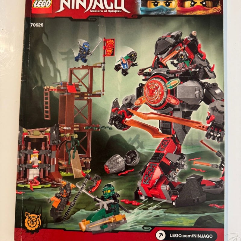 Instruction Manual Only for LEGO Ninjago Dawn Of Iron Doom Set 70626 Manual Only