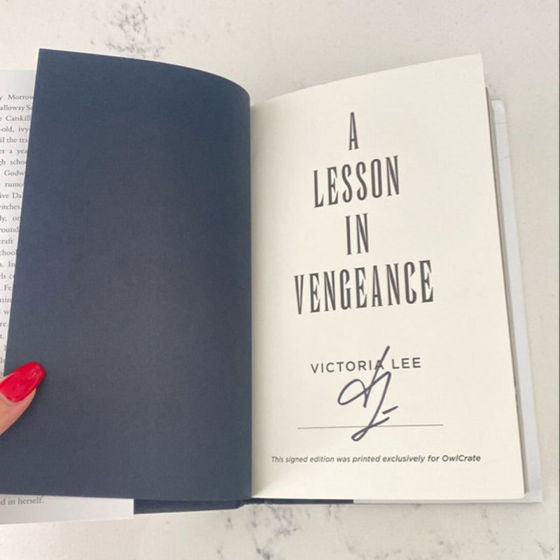 A Lesson in Vengeance (signed)