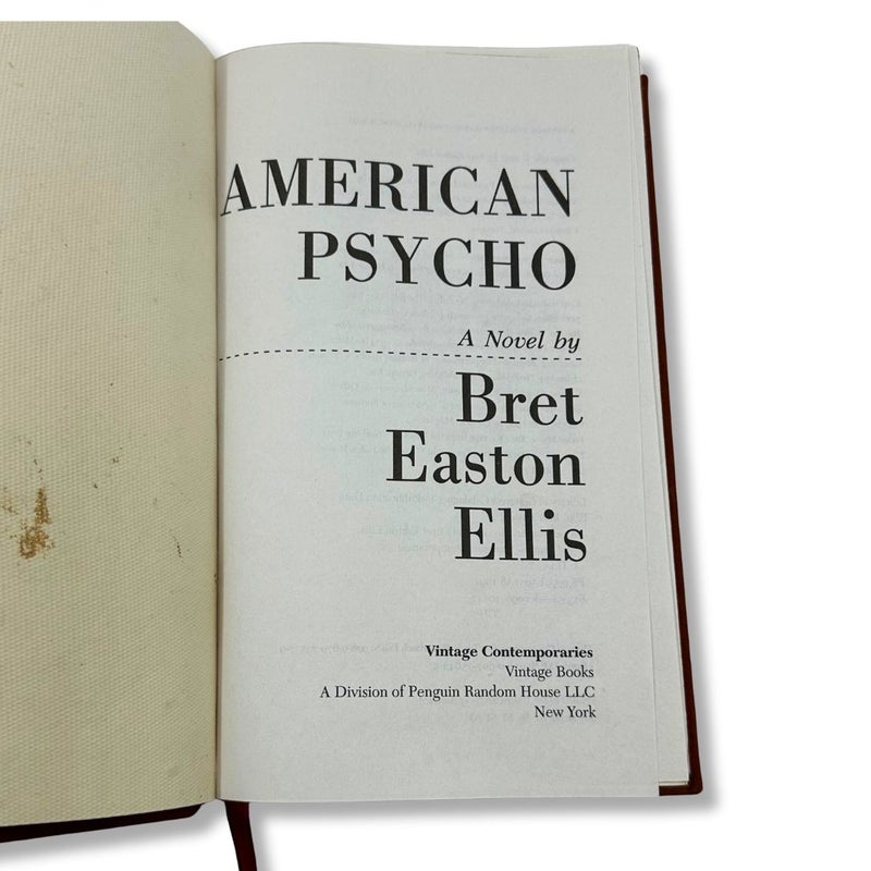 American Psycho by Bret Easton Ellis Leather-Bound